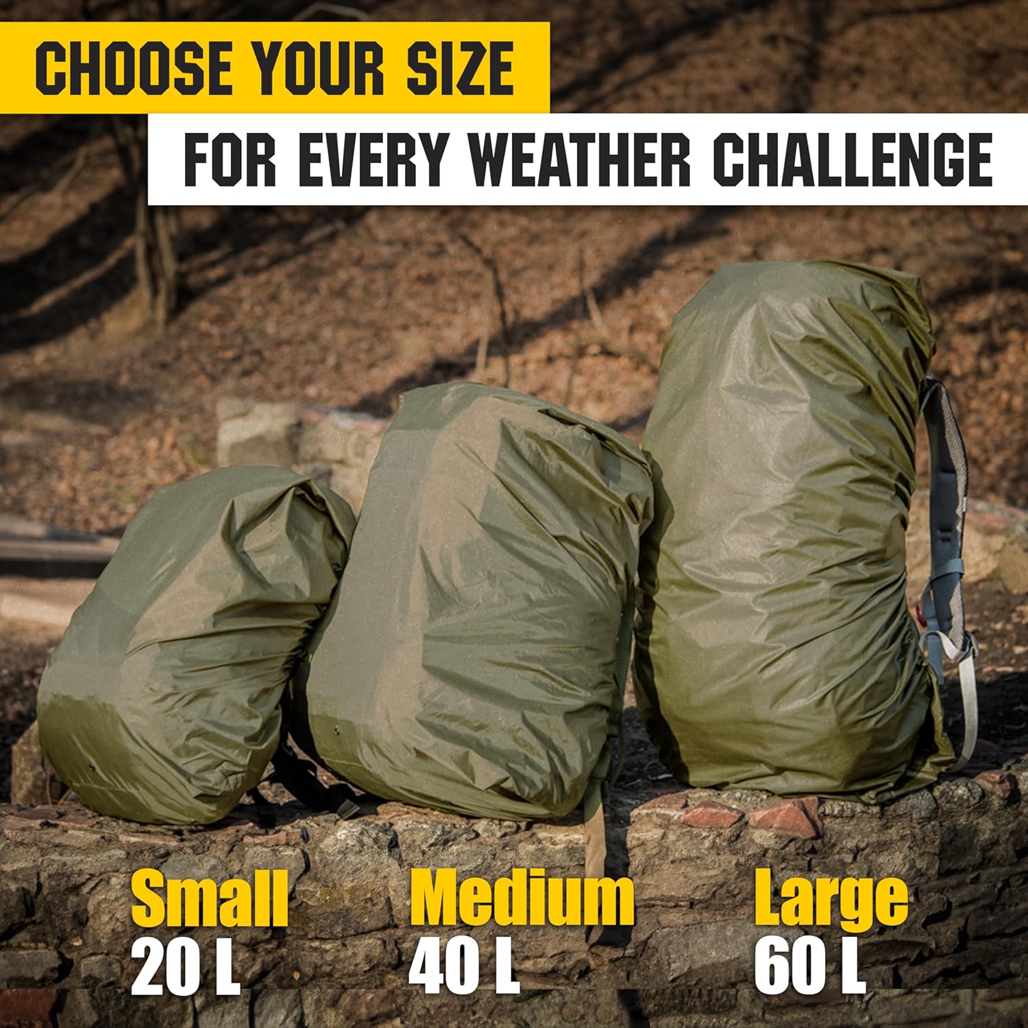 M-Tac Waterproof Backpack Rain Cover