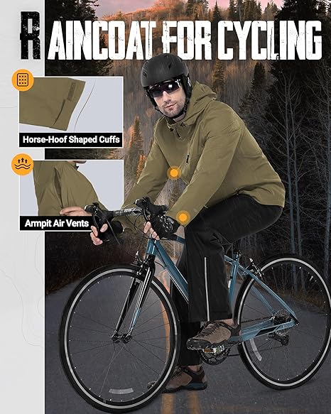 33,000ft Men's Packable Rain Jacket